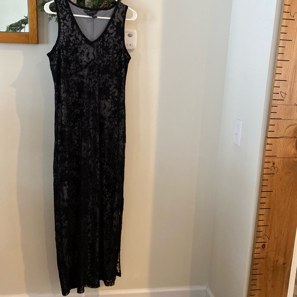 Vintage Express floral design double lined dress